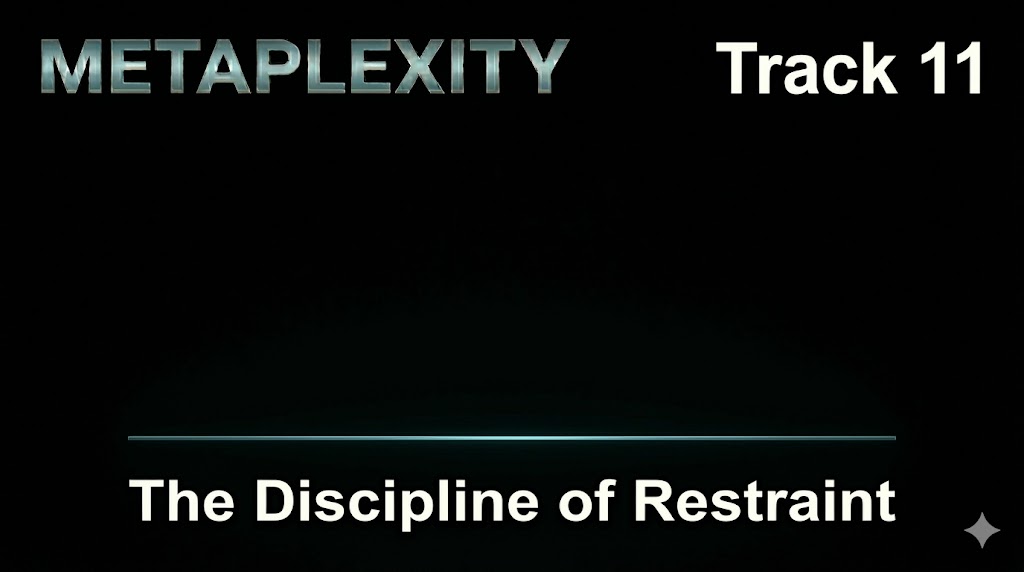 The Discipline of Restraint